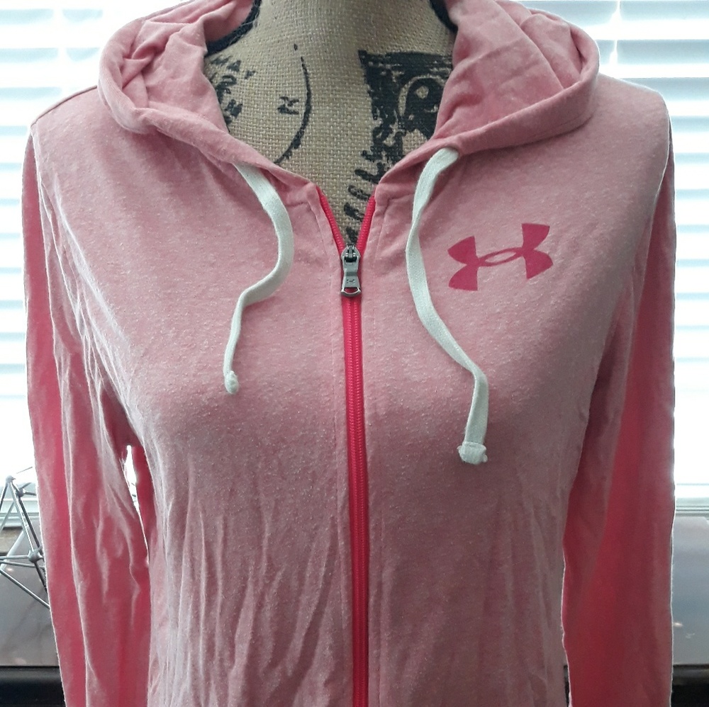 Under Armour Pink sweatshirt jacket - Picture 2 of 3